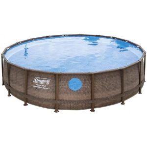 Coleman 18′ x 48” Power Steel Swim Vista Series II Swimming Pool Metal Frame