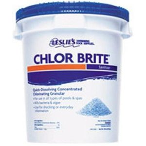 Leslies Chlor Brite 25lbs Granular Chlorine Bucket